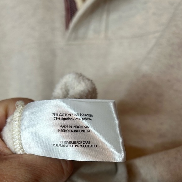 Orvis Men’s Signature Quarter-Zip Snap Sweatshirt Heather Cream Sz XXL - Picture 5 of 9